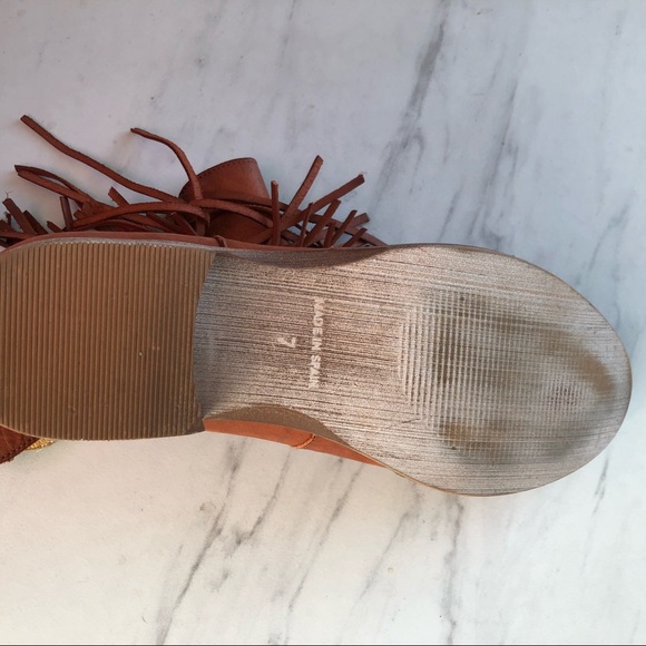 Matisse Voyager Fringe Boot Rust Leather Size 7 - Picture 6 of 8